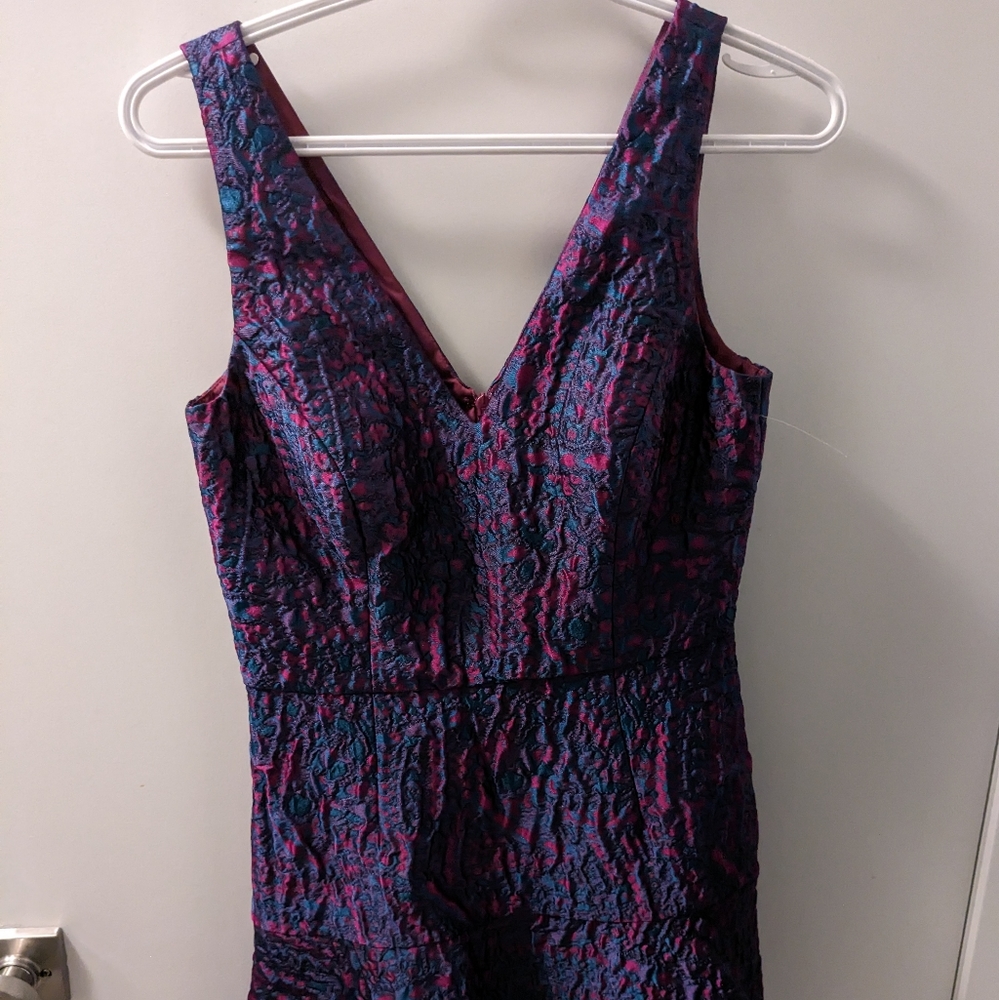 Aidan dress purple, blue, and pink print dress - Size 2